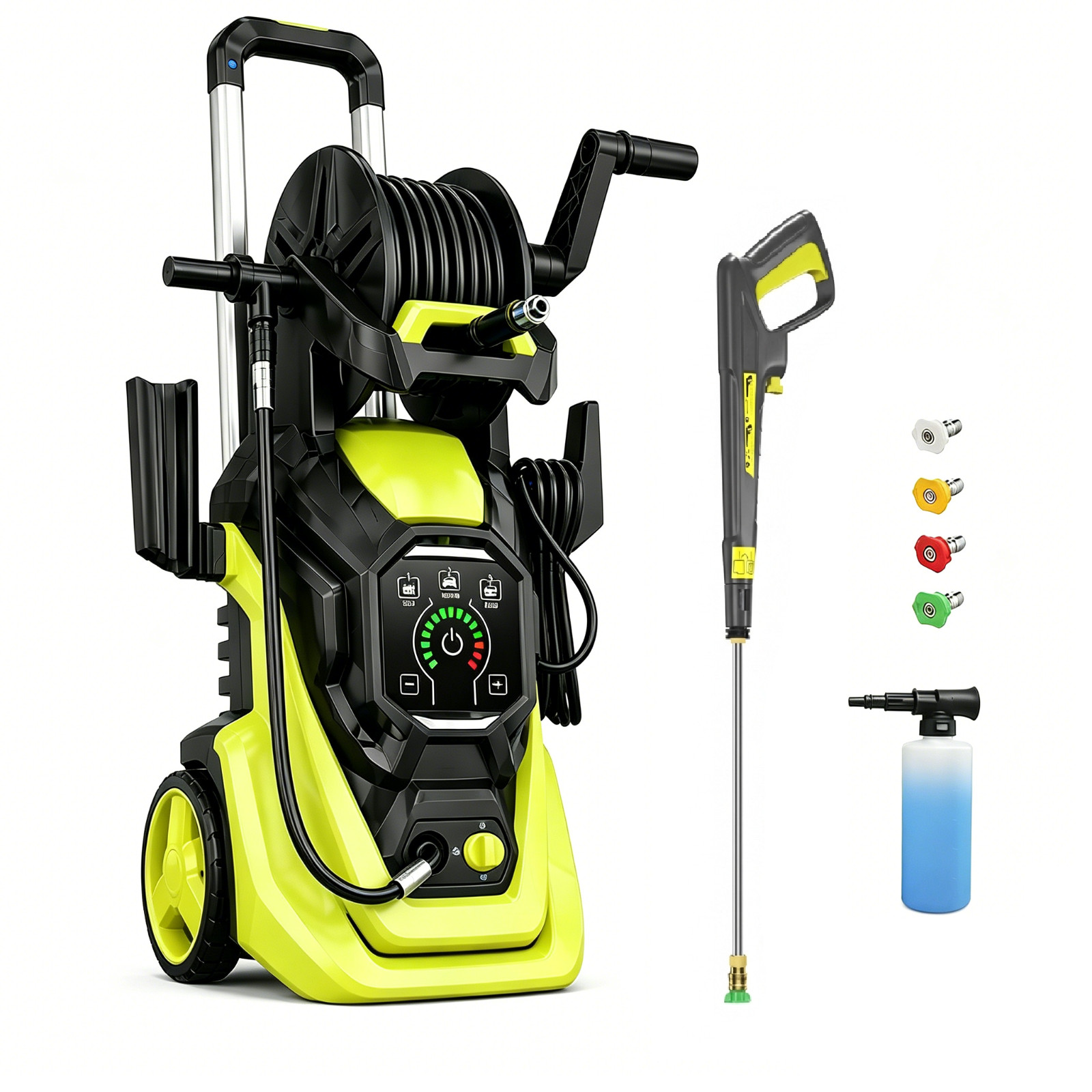Electric Pressure Washer 4500PSI 3.0GPM with Adj-15-Level Touch Screen For patio