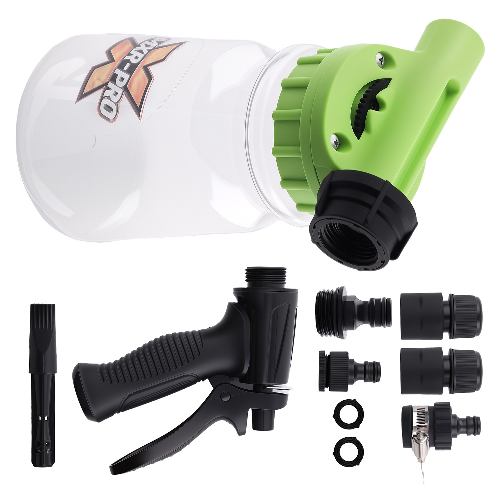 1L Car Wash Foam Cannon Adjustable Nozzle for Most Garden Hoses 3/4 Thread