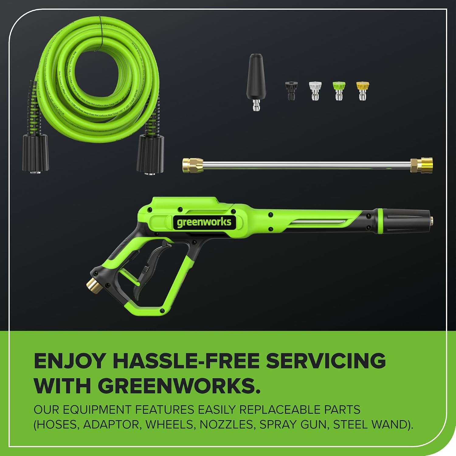 Greenworks 2700 PSI (2.3 GPM Max) Brushless Electric Pressure Washer