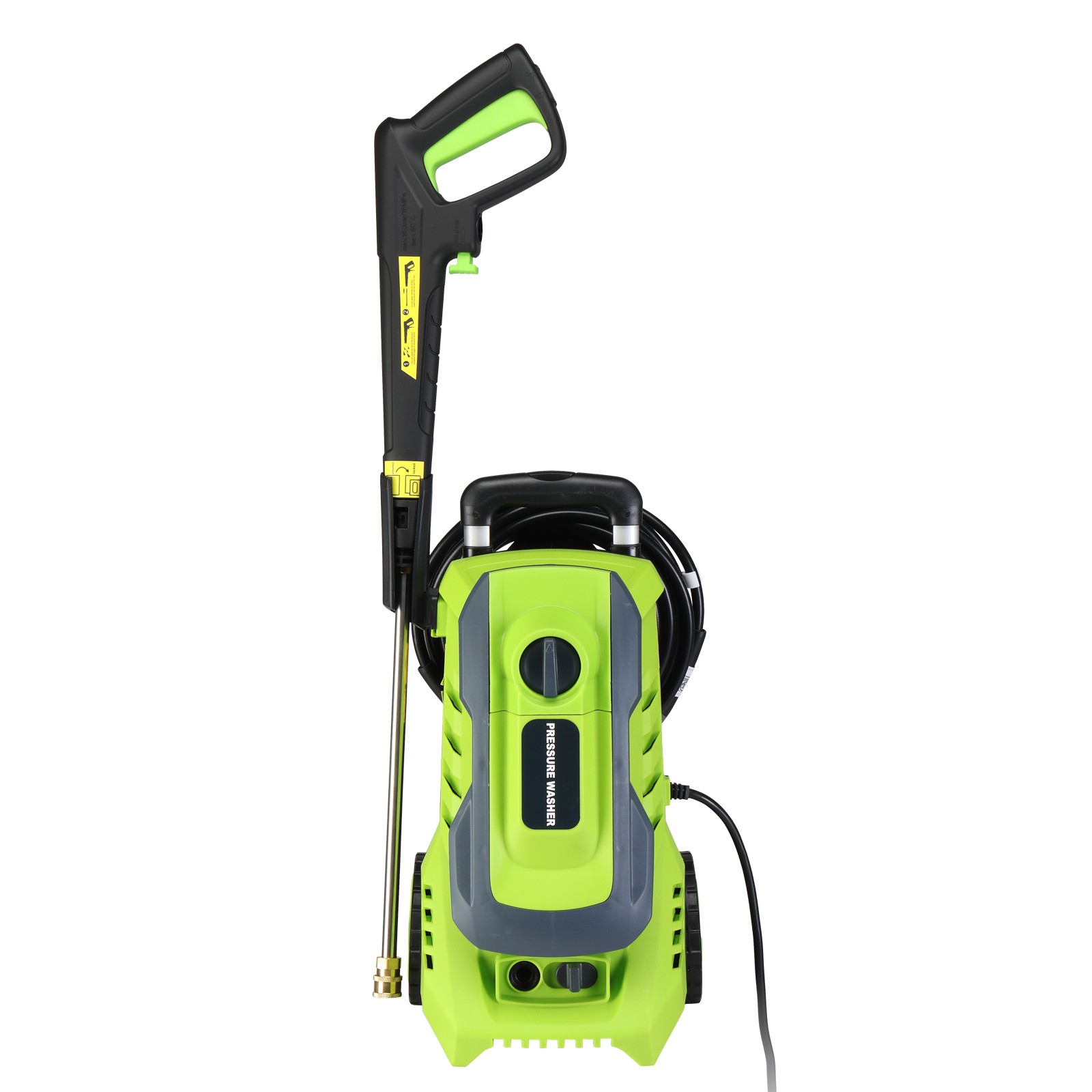 Portable Pressure Washer 4500PSI Max with 4 Nozzles and Telescopic Handle Green