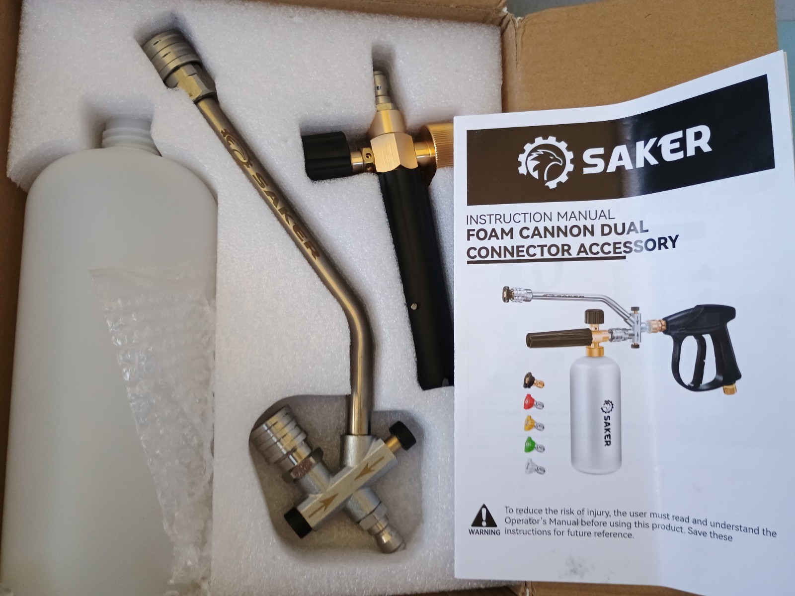 Complete Foam Cannon Accessory Set for Pressure Washers with Adapters Included