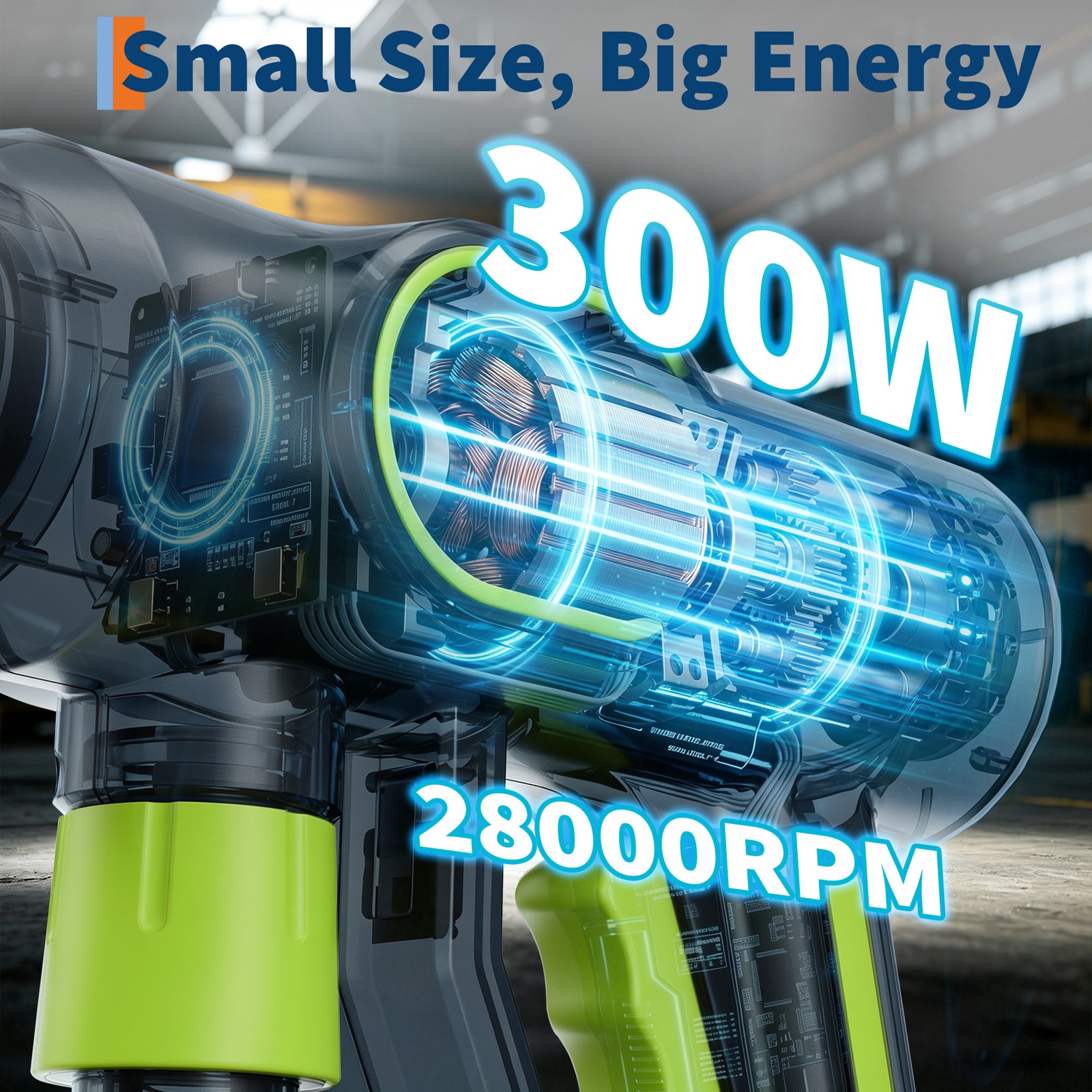 Wireless Pressure Washer 20V, 320PSI Brushless Motor, 6-in-1 Adjustable Nozzle