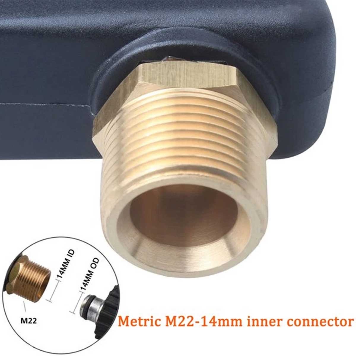 High-pressure 4350 cleaning gun made of brass,stainless steel, and ABS material