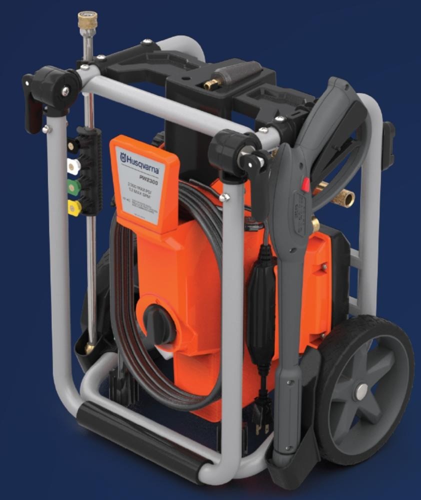 2300 PSI 1.2 GPM 15 Amp Corded Electric Pressure Washer Onboard Detergent Tank