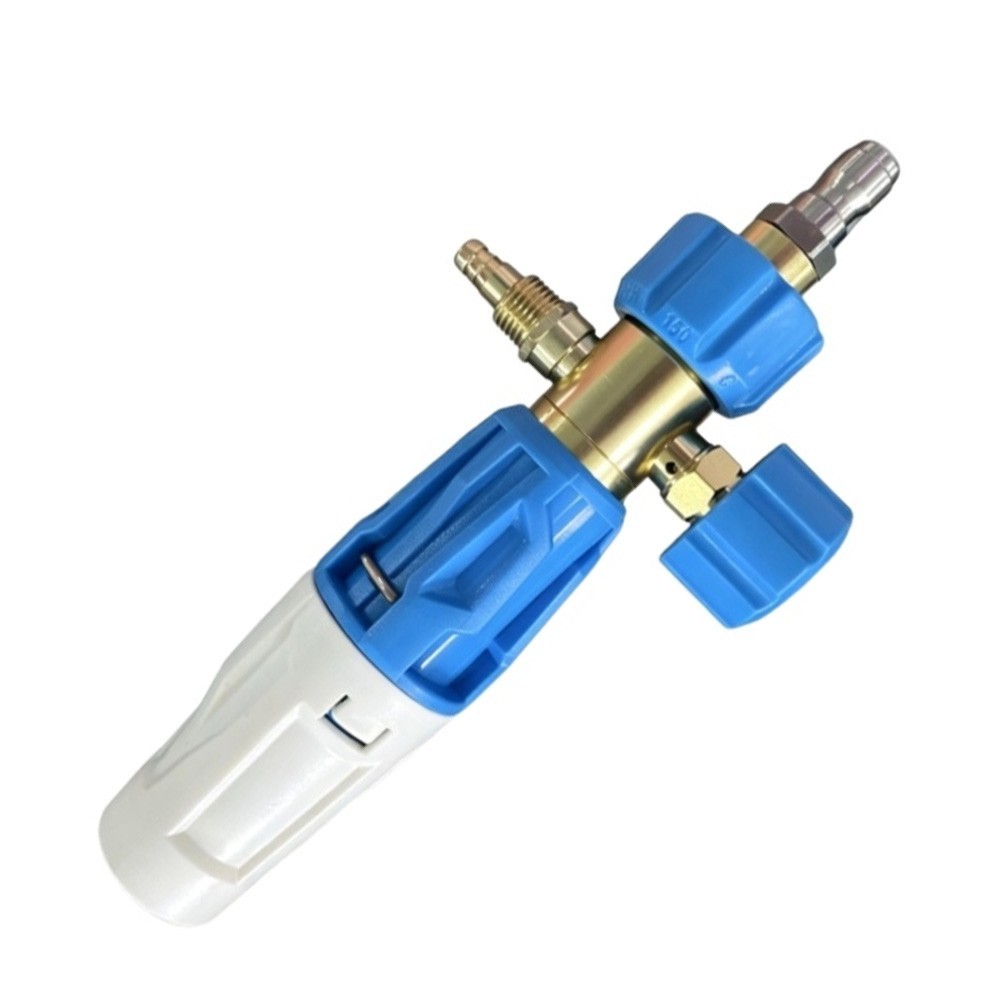 Blue Plastic and Metal Foam Pot Spray Head Compatible with Bubble Foam Pots