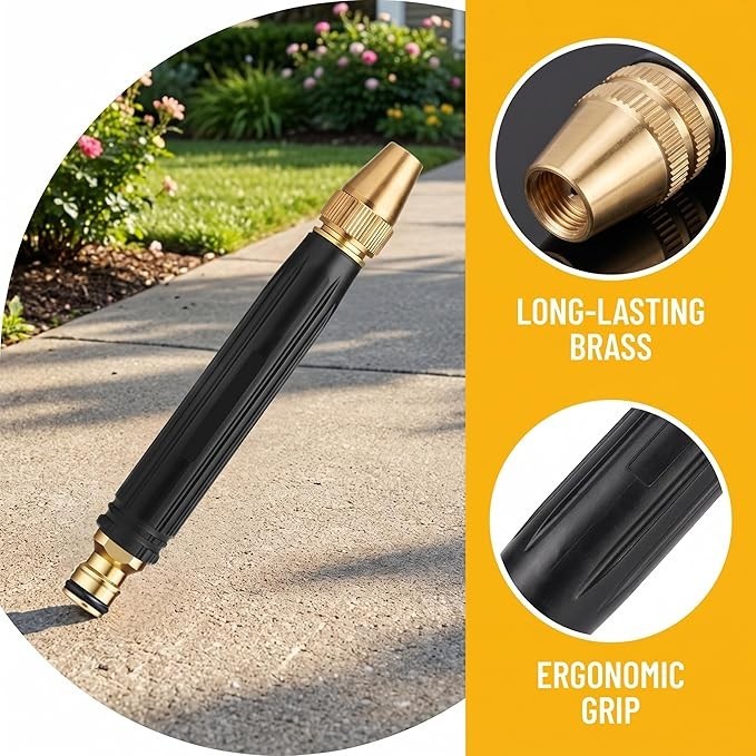 High Pressure Adjustable Garden Hose Spray Gun Nozzle for Car Wash / Watering