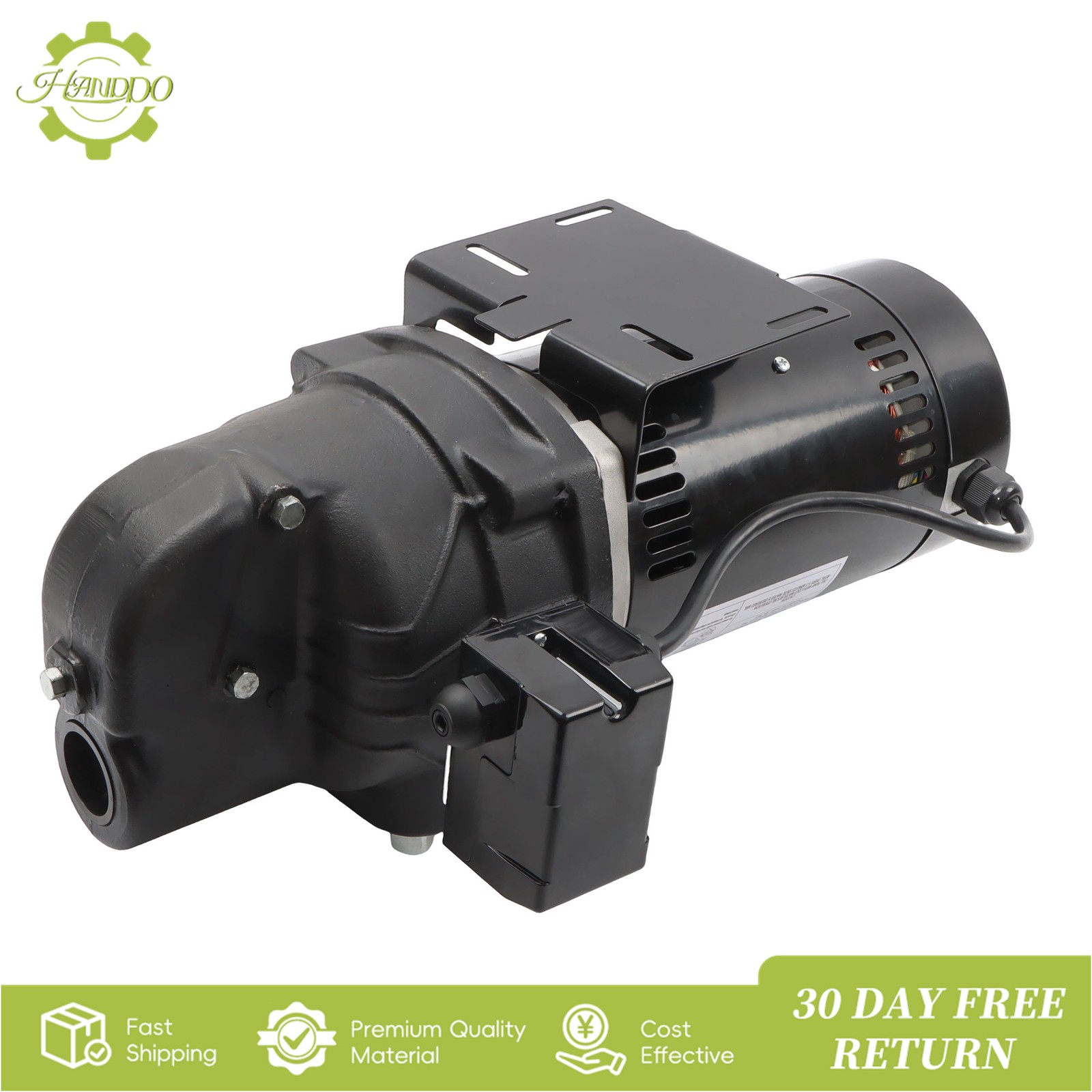 SWS100 Cast Iron Shallow Well Jet Pump 510 Gallons Per Hour 1HP 3480RPM 115/230V
