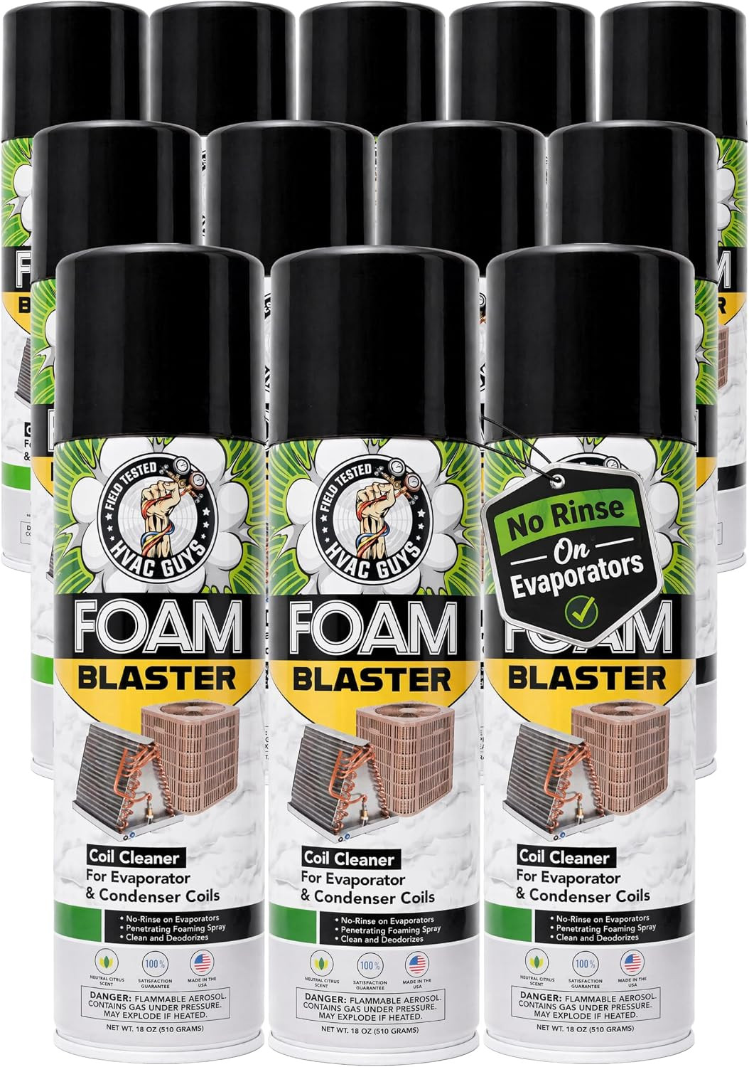 Foam Blaster AC Coil Cleaner Foam Spray | HVAC Coil Cleaner for AC Unit | Profes