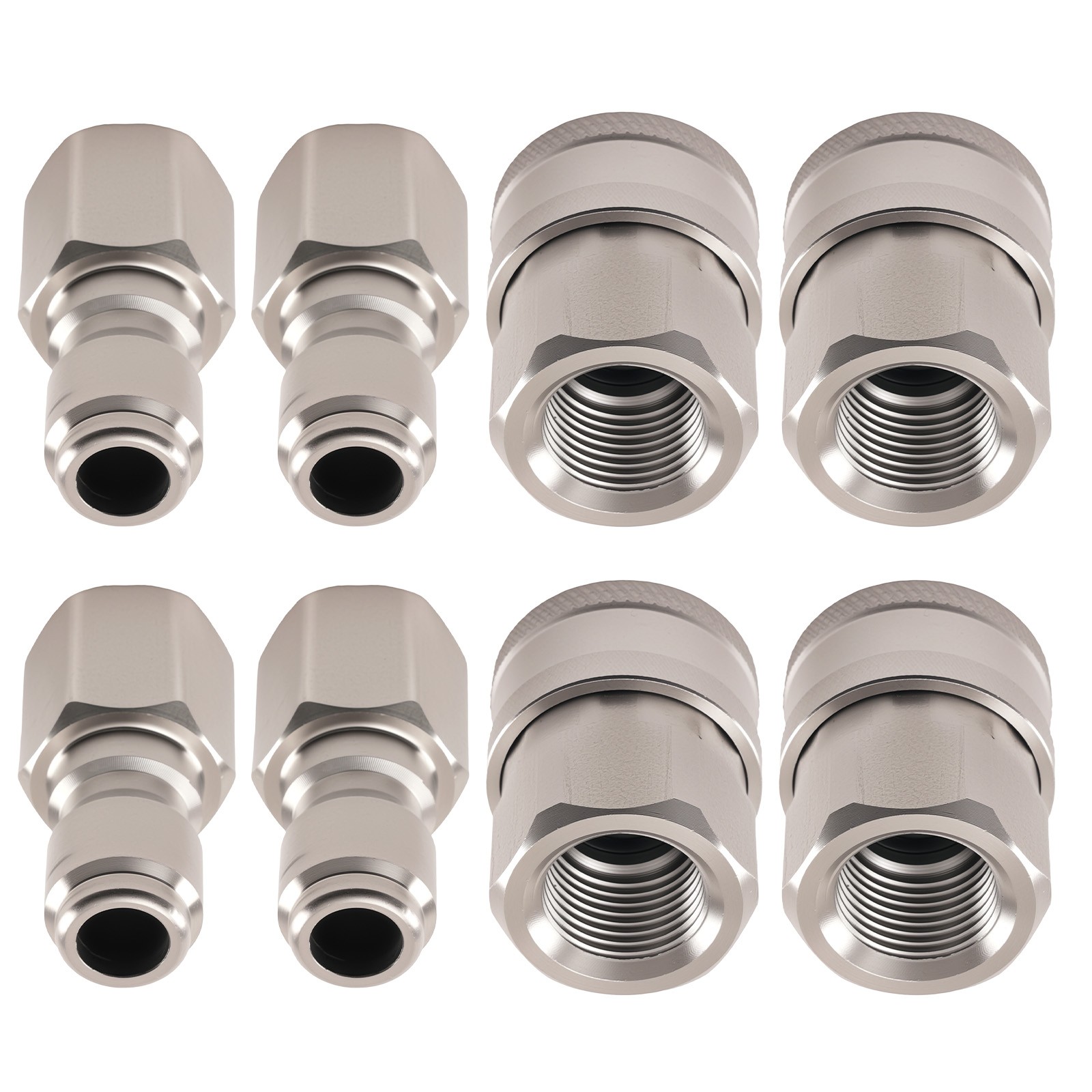 4 Set Pressure Washer Quick Connect 3/8″ Adapter Coupler Socket Plug NPT