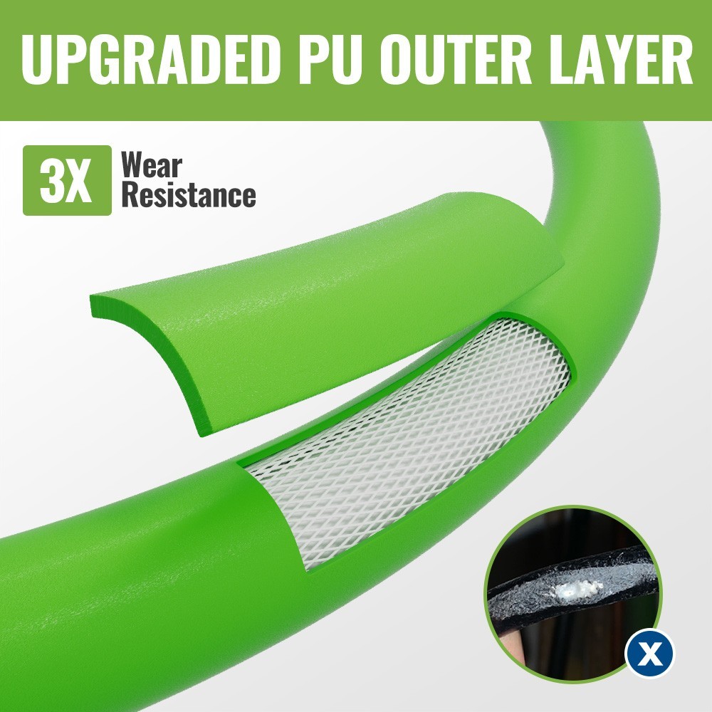 YAMATIC 3400 psi Flexible Durable Pressure Washer Hose PU 1/4” x M22 Thread