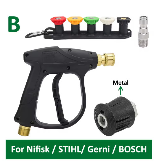Pressure Washer for Car Cleaning Water Karcher Gun Quick Connector Hose Auto