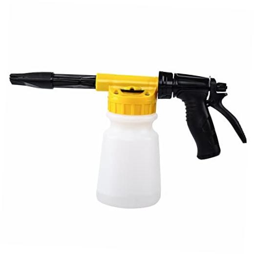 Foam Cannon for Garden Hose，Adjustment Ratio Dial Foam Gun,Car Wash Soap Yellow