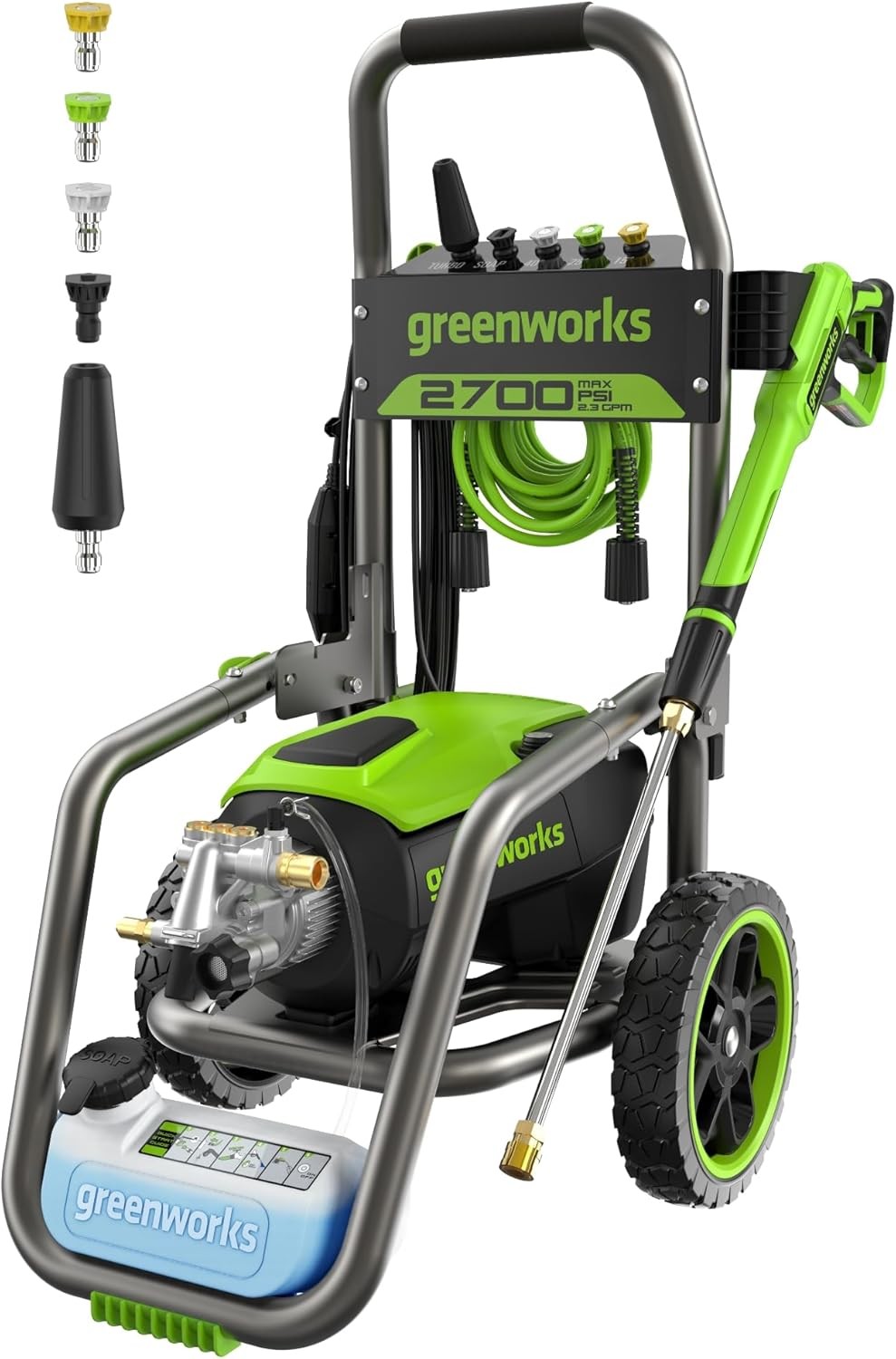 Greenworks 2700 PSI (2.3 GPM Max) Brushless Electric Pressure Washer