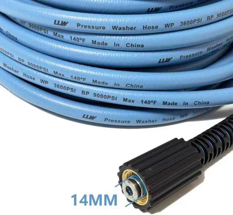 Manguera de hidrolavadora de 50pies y 1/4 de pulgada 3600 PSI M22 14 mm repuesto