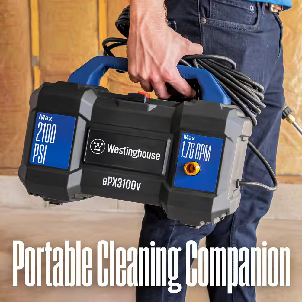 2100 PSI 1.76 GPM 13 Amp Cold Water Electric Powered Handheld Electric Powered P
