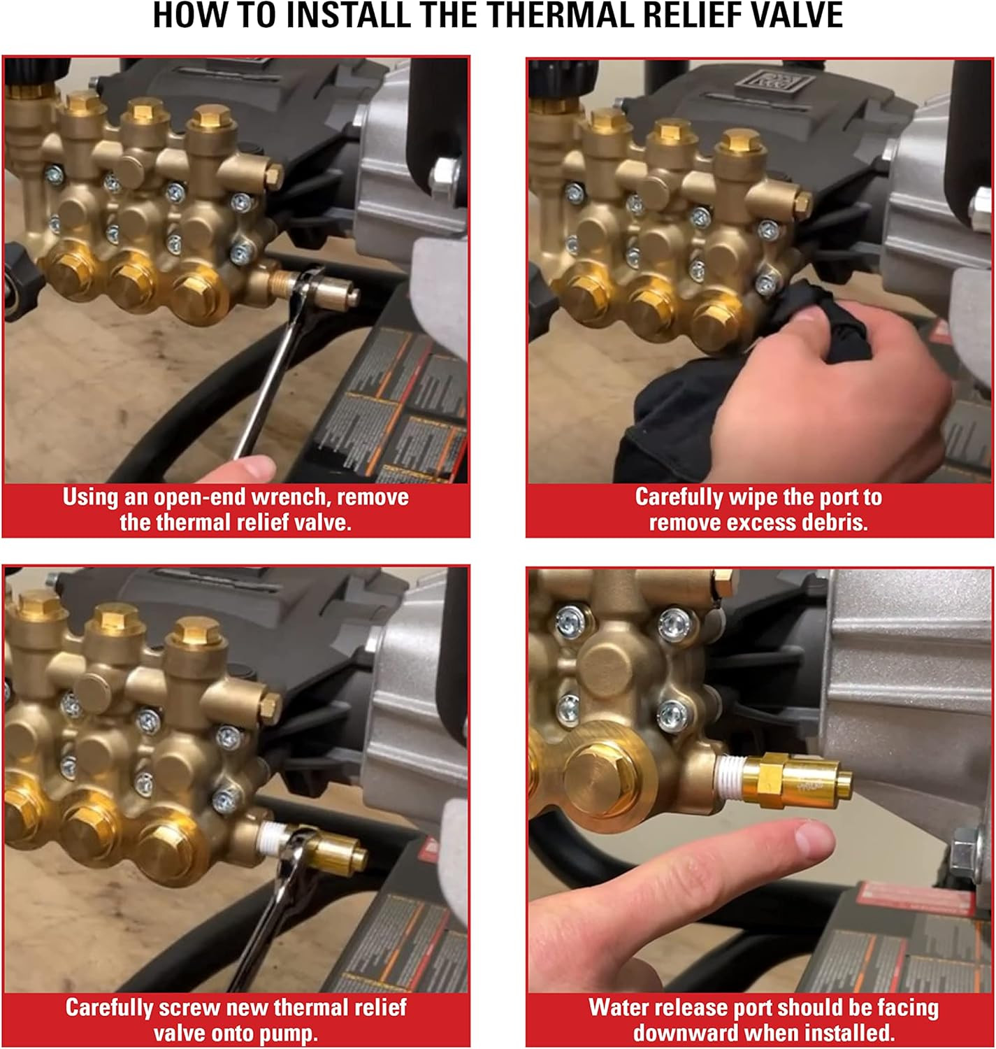 Simpson Cleaning Thermal Relief Valve for Gas Powered Pressure Washer Pumps, Go