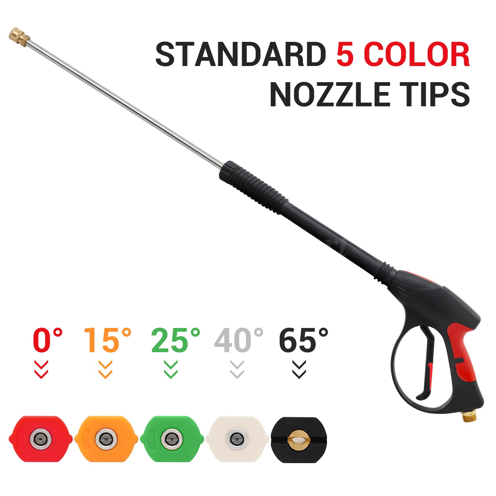 High Pressure 4000PSI Car Power Washer Gun Spray Wand Lance Nozzle and Hose Kit