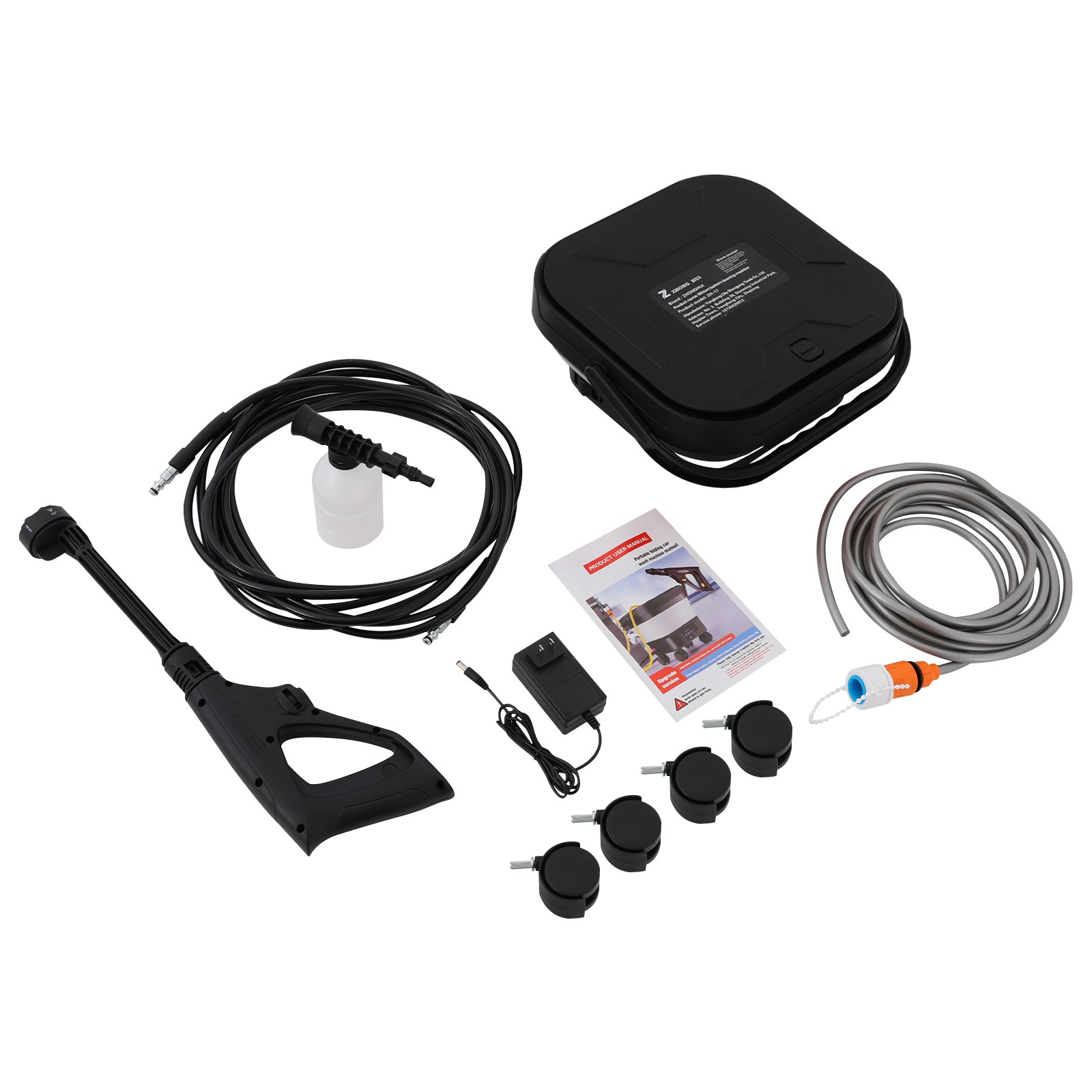 Portable Foldable Sprayer Washer Multifunction Car Wash Machine w/ Water Tank
