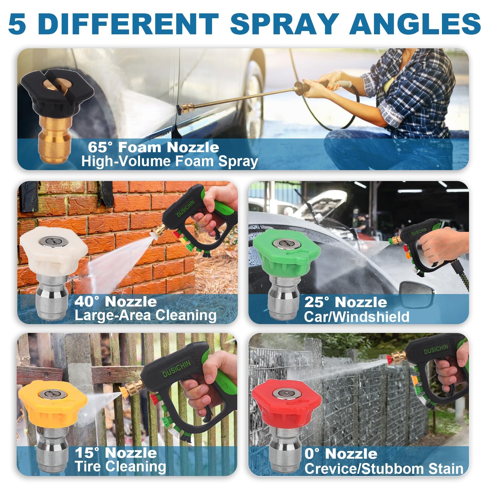 Power Pressure Washer Attachment Sprayer Dispenser Car Wash Soap Foam Blaster US