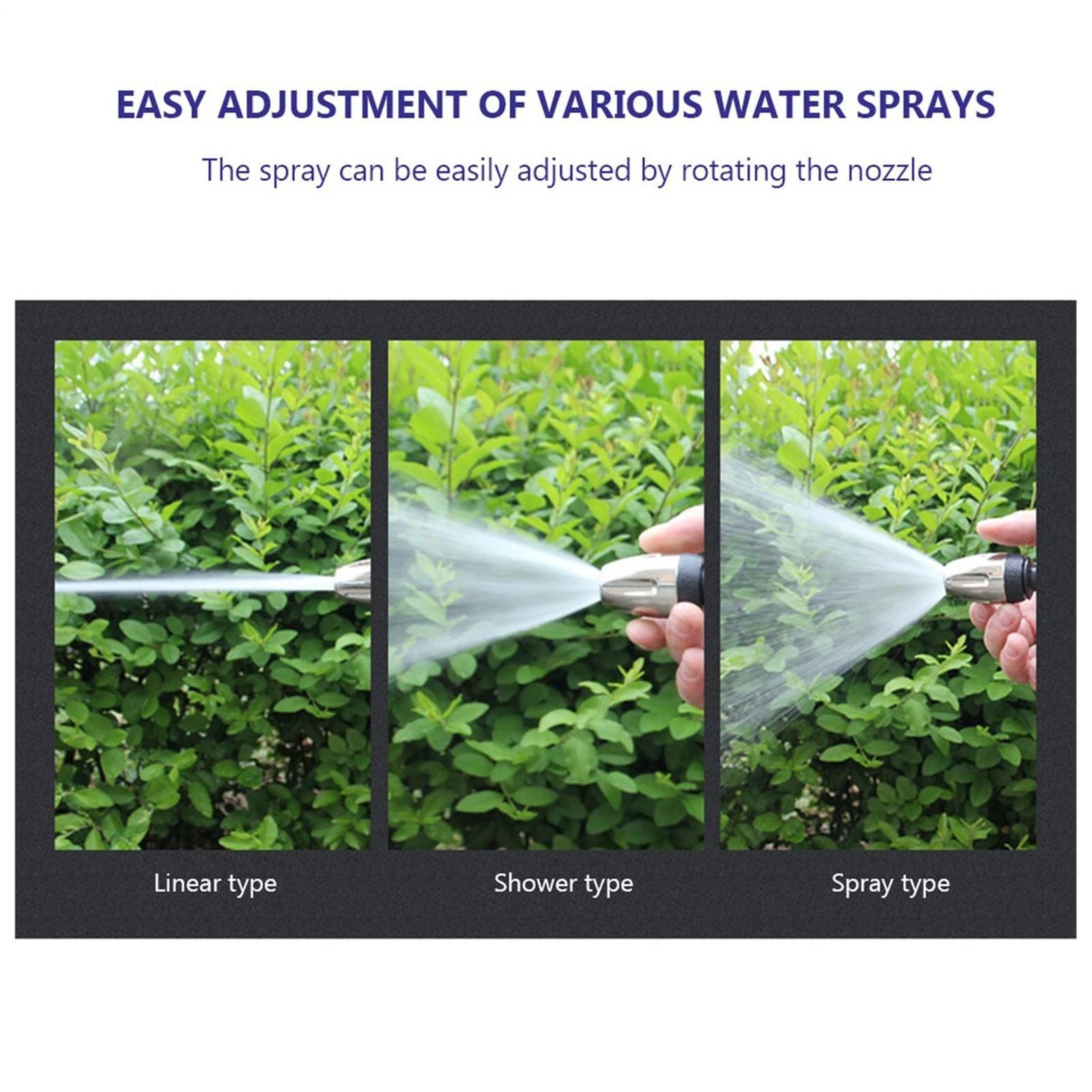 Pressure Washer 360 Degree Rotating Watering Nozzle Sprayer 3 Modes