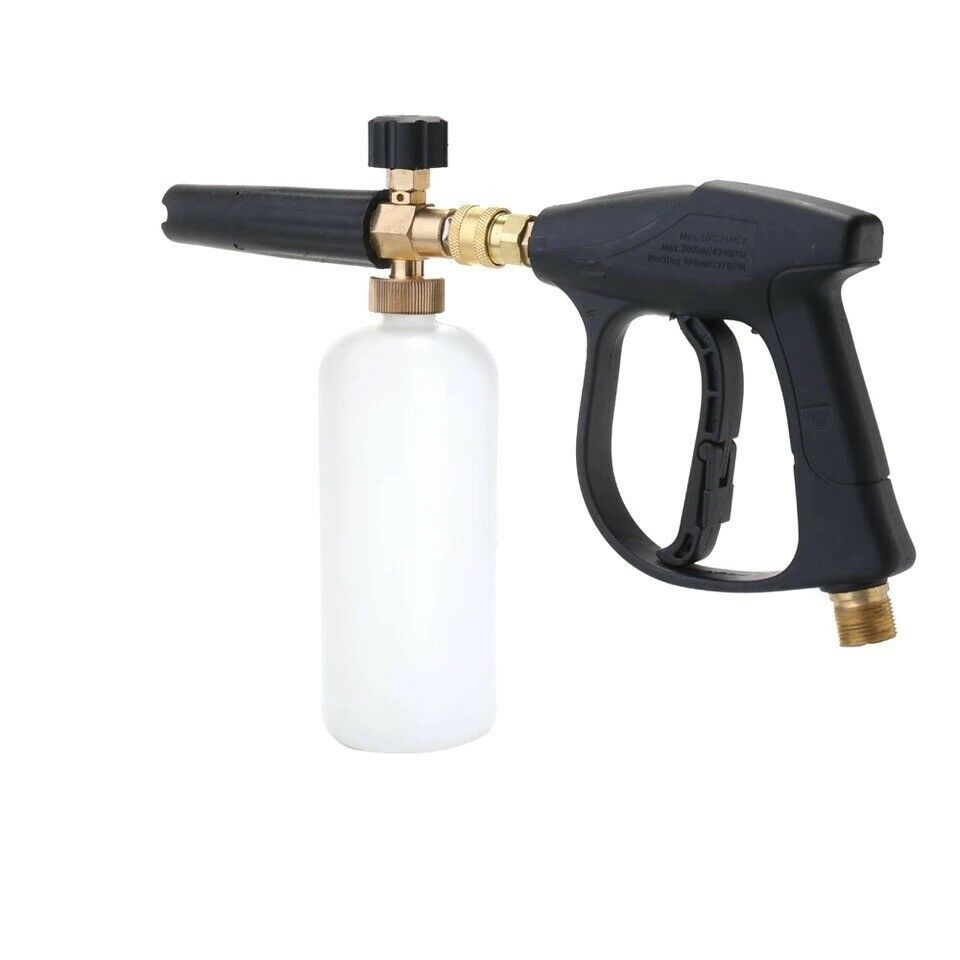 1/4″ Washer Gun Snow Foam Car Wash Soap Lance Cannon Spray Pressure Jet Bottle