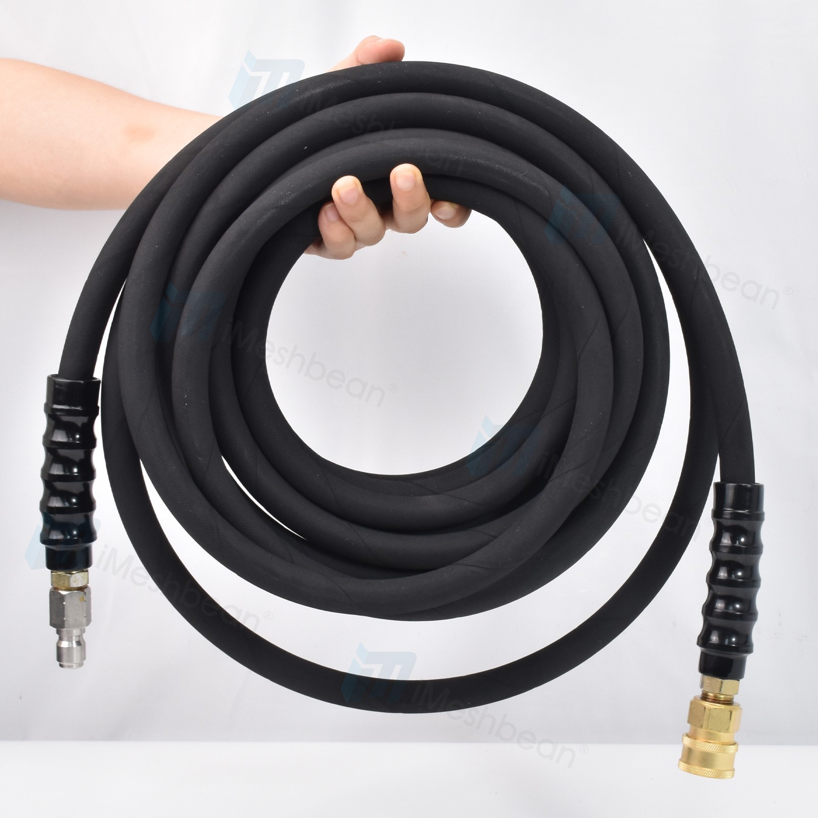 Pressure Washer Parts Hose – 4000 PSI 25 FT Wire Braid – Gray Non-Marking