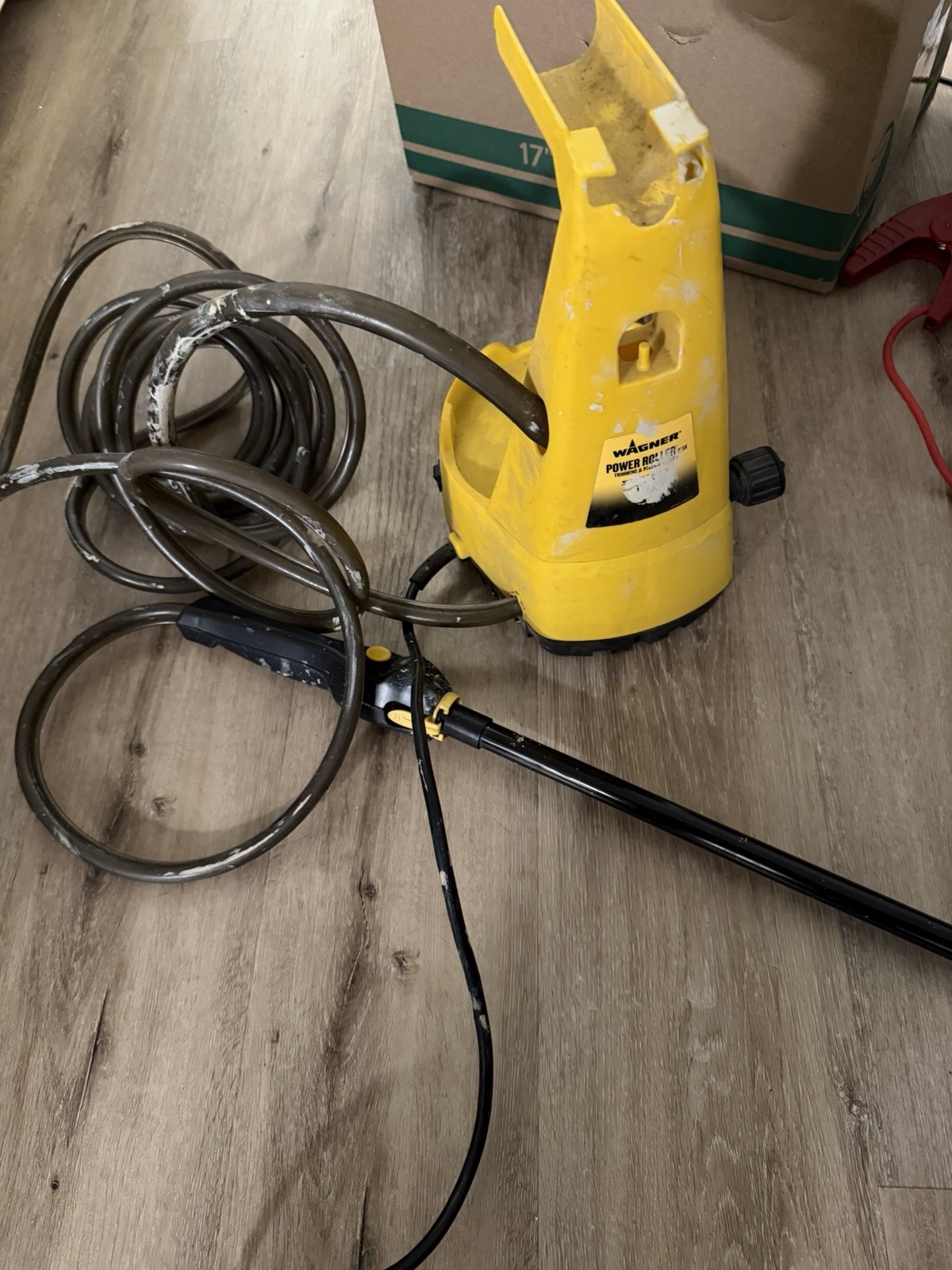 Wagner Power Roller Corded Electric Pressure Washer Yellow/Black Gun & Hose