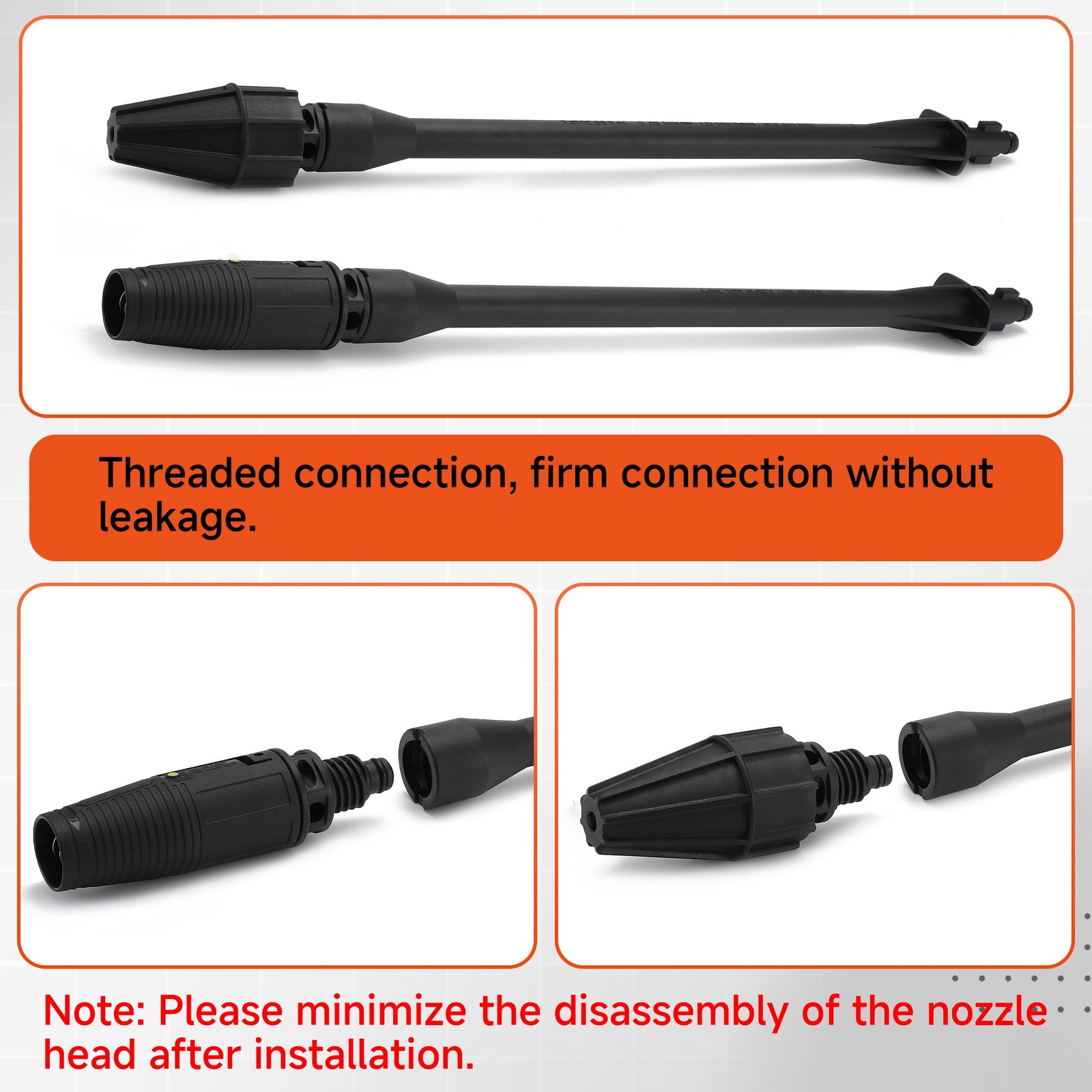 Pressure Washer Gun, Replacement Pressure Washer Wand with Jet and Turbo Nozz…