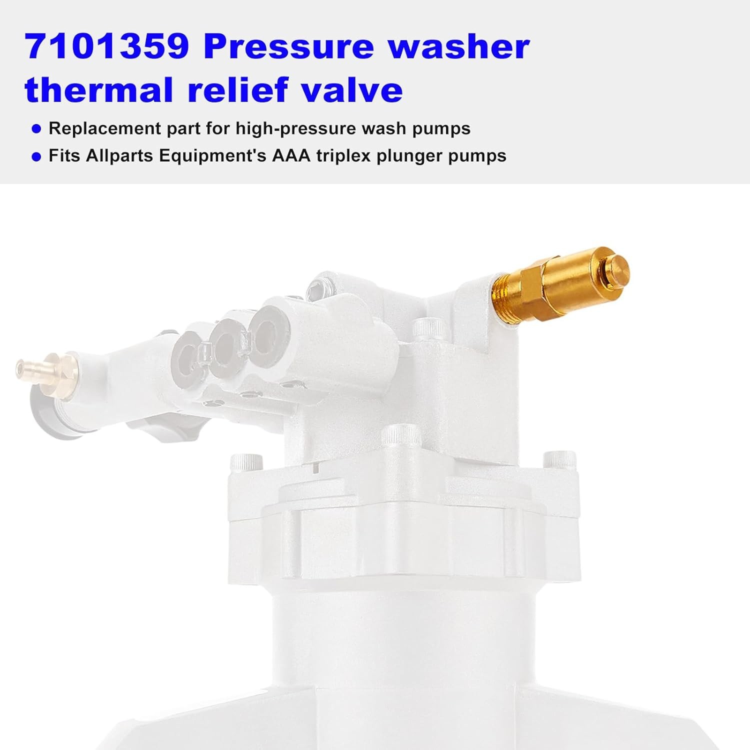 7101359 Pressure Washer Thermal Relief Valve – 1/4 MPT Cleaning Thermal Relief V
