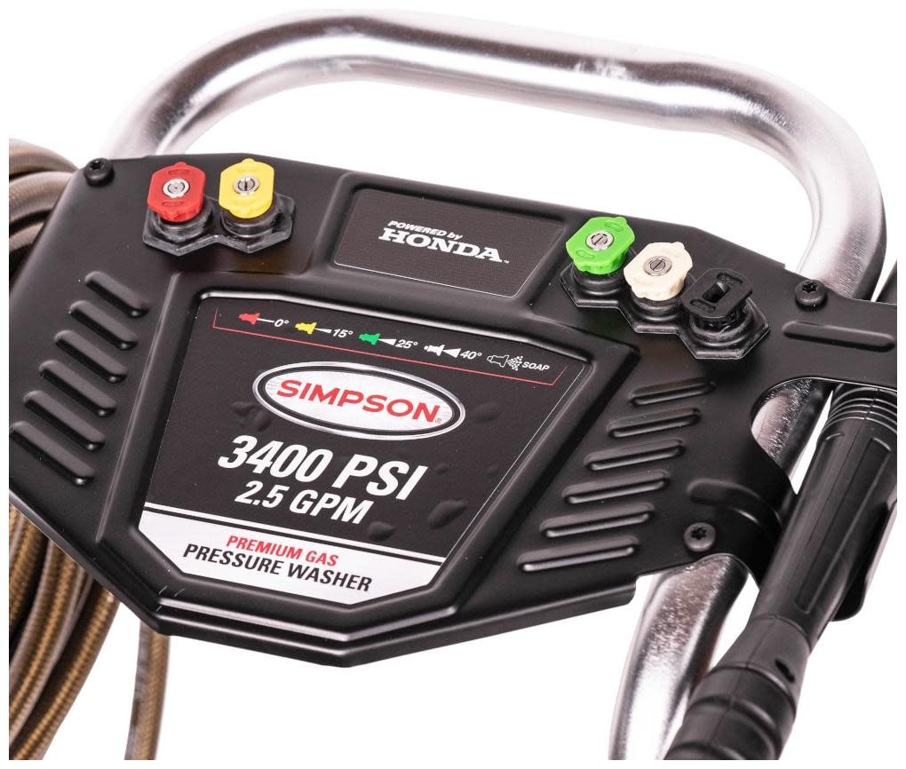 Simpson 60735 3400 PSI 2.5 GPM Gas Powered Cold Water Pressure