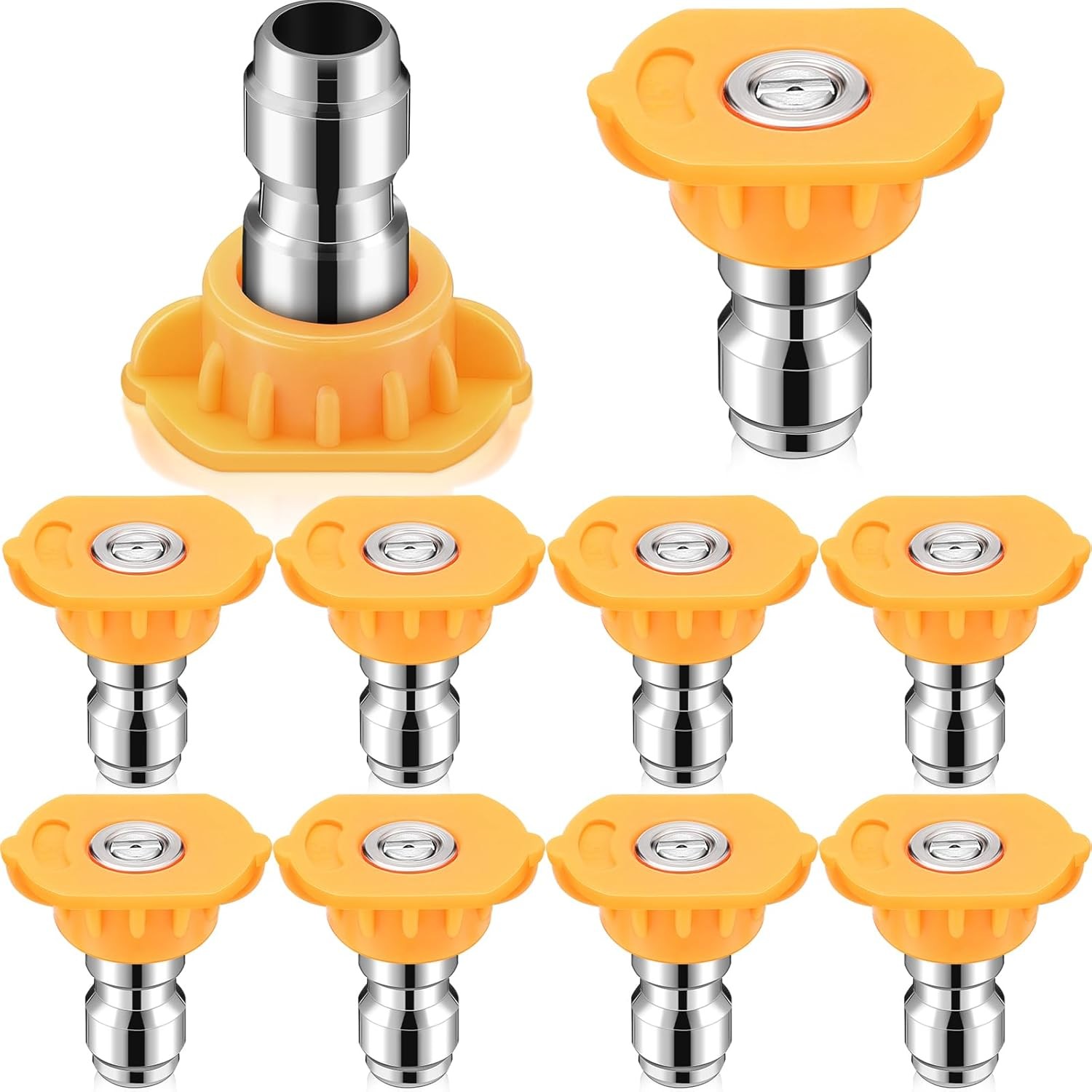 1/4 Inch Pressure Washer Nozzle Tips Quick Connector 2.5 Gpm 4000 Psi Power Wash