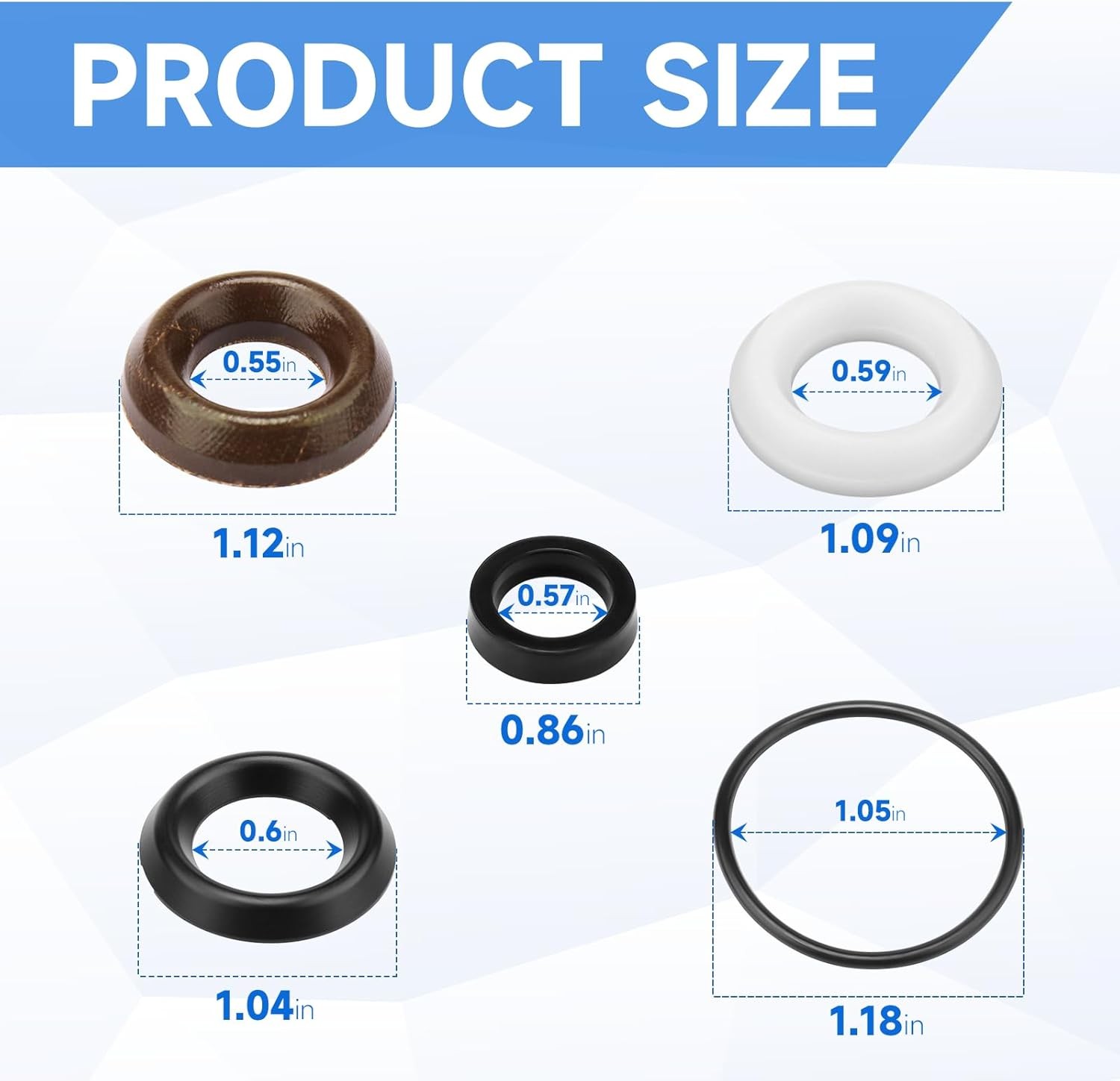 Pressure Washer Seal Kit 5019006400 For Comet Pump ZWD2530G ZWD4030G ZWD4040G