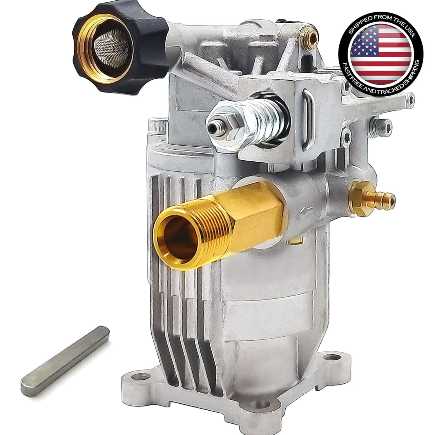 Pressure Washer Pump 2800 PSI 3/4 Inch Shaft Aluminum Replacement Fits Simpson