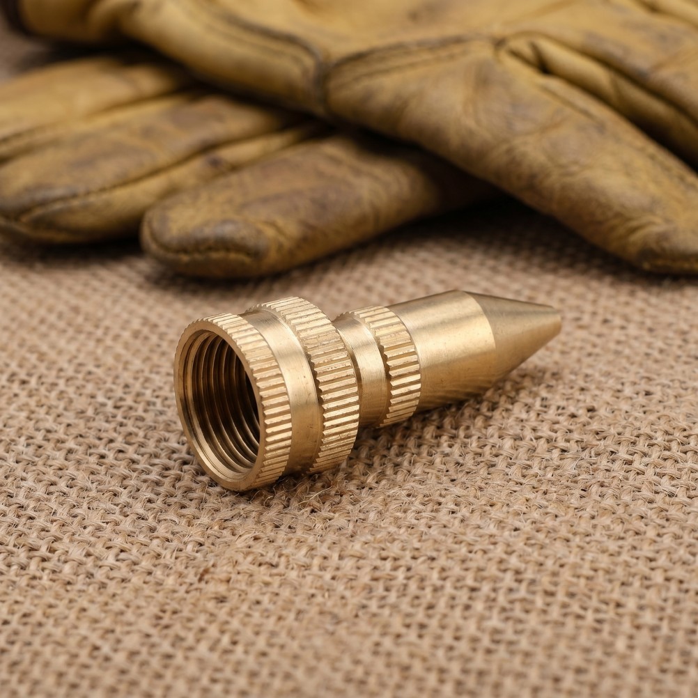 2Pcs Brass Garden Pump Sprayer Nozzle Replacement with Adjustable Cone Spray Tip