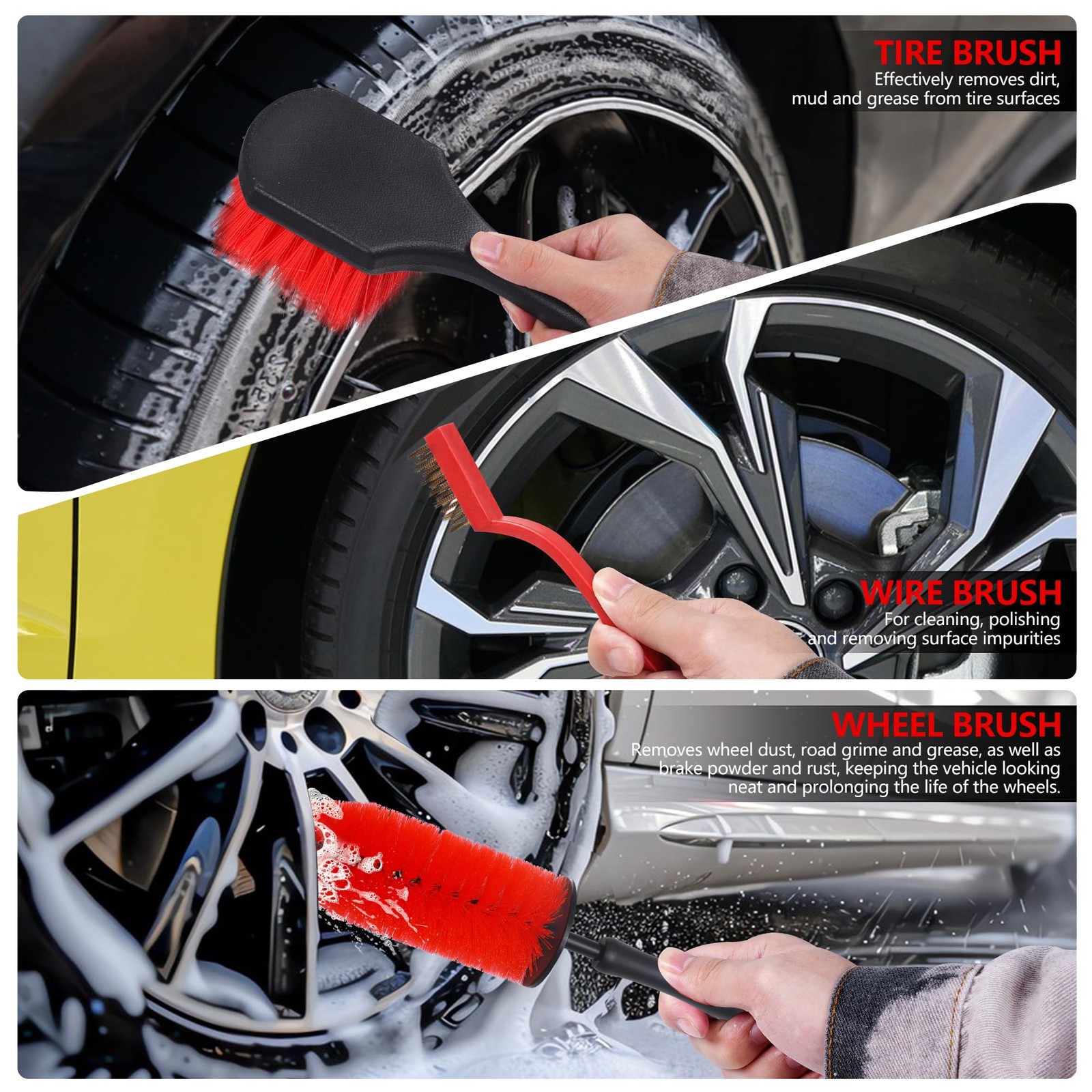 MIANYINGR 35Pcs Car Detailing Kit & Cleaning – Windshield Tool, Long…