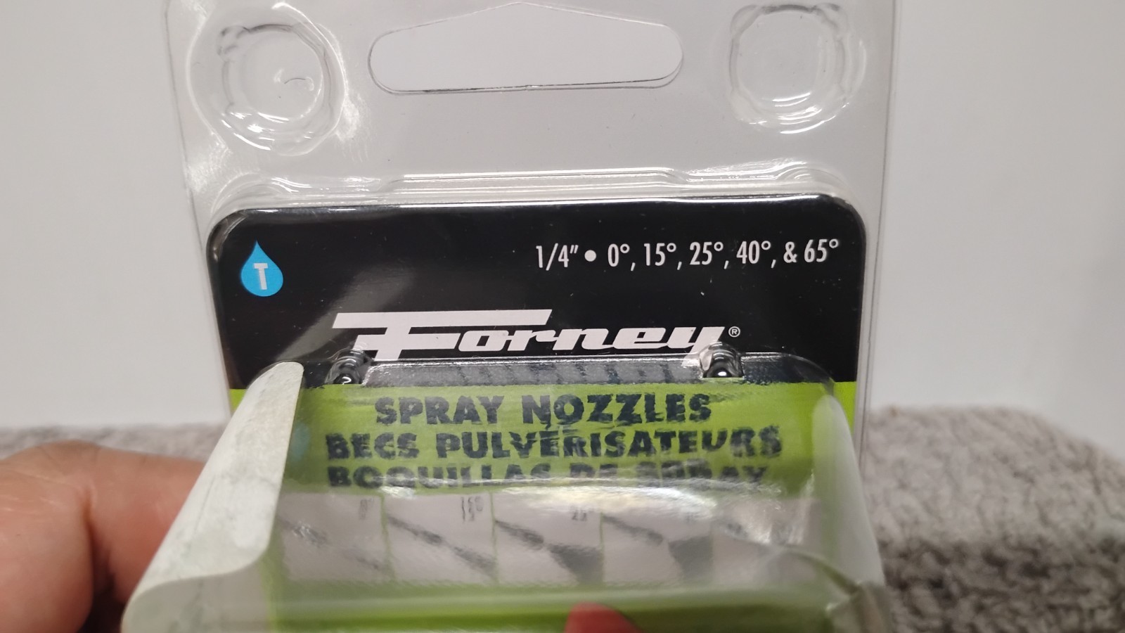 NEW FORNEY 75149 1/4″ PRESSURE WASHER SPRAY NOZZLES SET 0°, 15°, 25°, 40°, 65°.