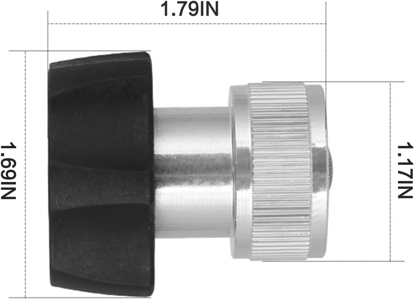 1 Piece Aluminium Electric Pressure Washer Coupler and Garden Hose Adapter 3/4 I