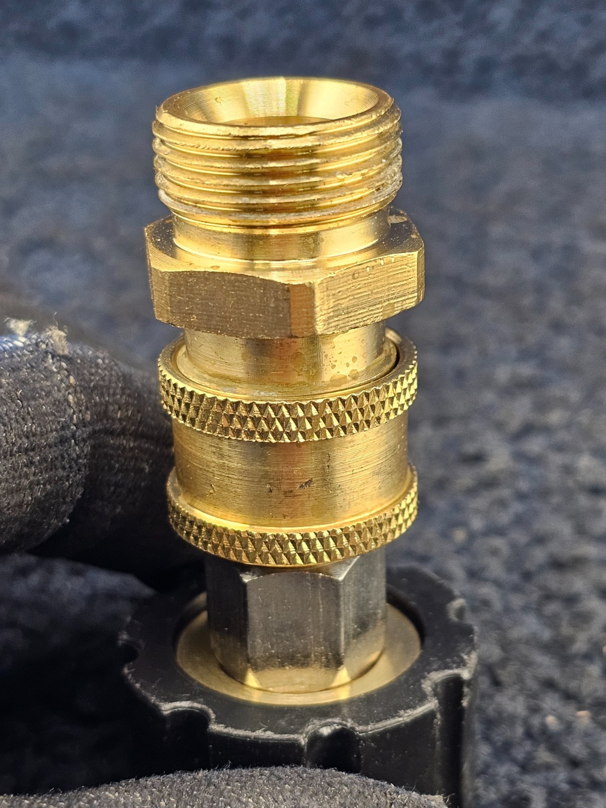 (QTY 2) 1/4″ High Pressure Washer Hose Adapter Quick Connector 4500 Psi 300°F