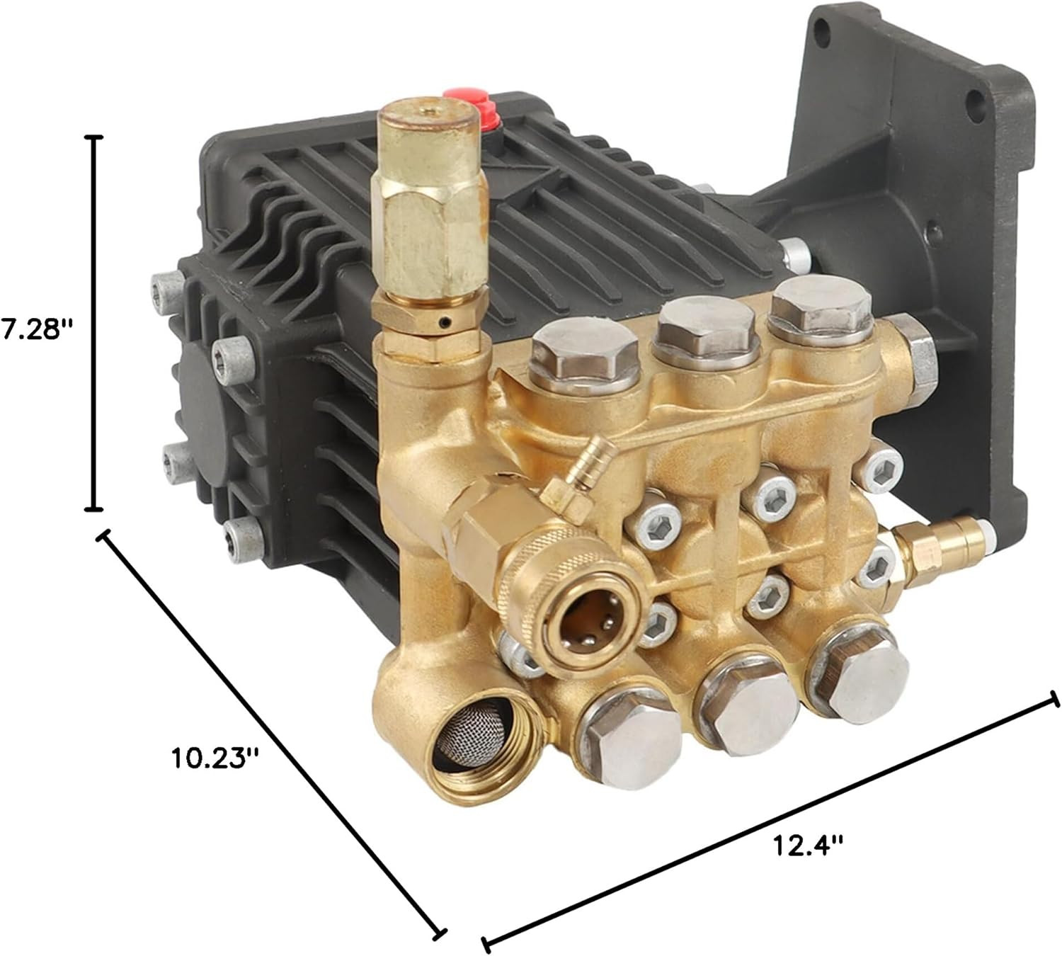 High-Pressure 4400 PSI 4 GPM Pump for Powerful Cleaning of Walls & Roads