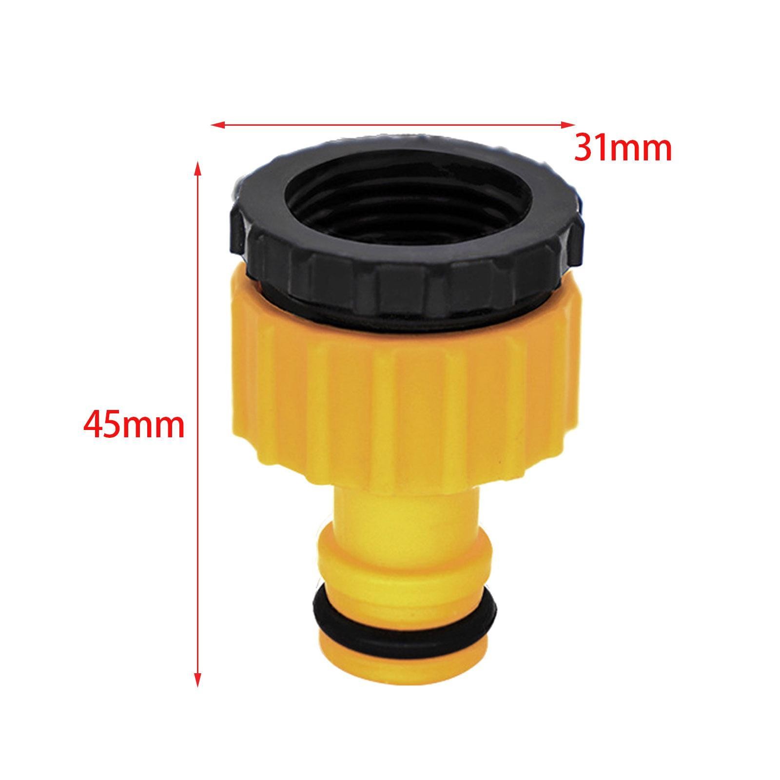 2Pcs Hose Tap Threaded Faucet Adapter 3/4″ 1/2″ Easy to Install Quick Connector
