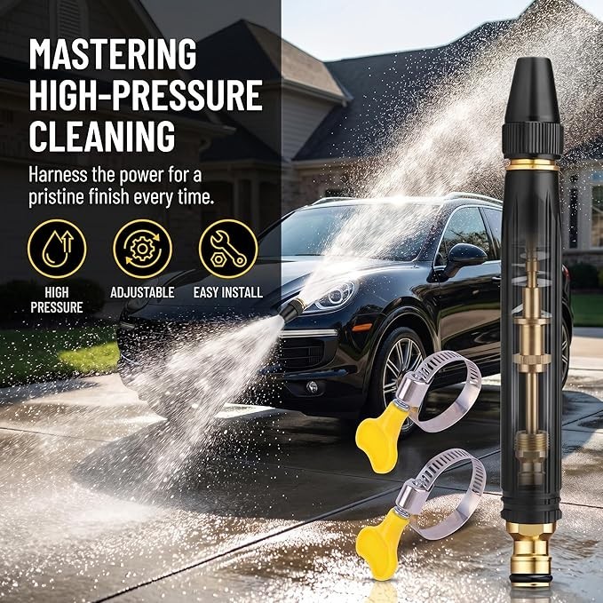 High Pressure Adjustable Garden Hose Spray Gun Nozzle for Car Wash / Watering