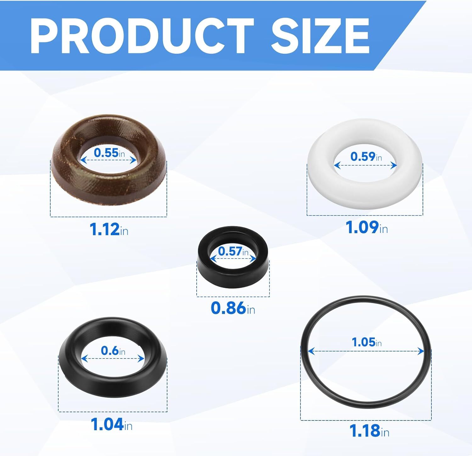 Pressure Washer Seal Kit 5019006400 for Comet Pump ZWD2530G ZWD4030G ZWD4040G