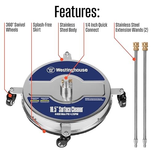 Westinghouse 16.5 Inch Surface Cleaner 4400 PSI