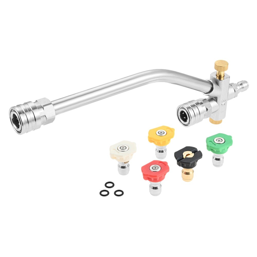 Dual Lance Pressure Washer Wand Dual Connector Power Wand with 5 Nozzle Tips