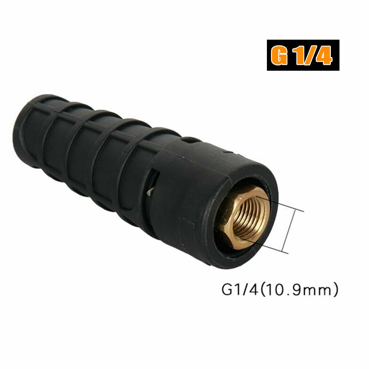 High Pressure Power Washer Water Spray Gun Nozzle 2 Mode G1/4 Thread Adapter