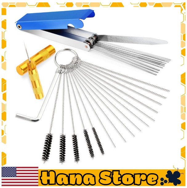 Torch Tip Cleaner, Stainless Steel Carburetor Cleaning Kit Heavy Duty, Densit…