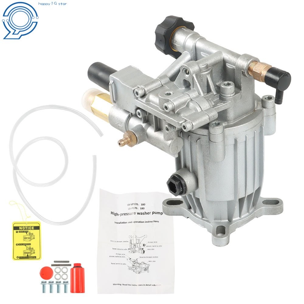Pressure Washer Pump Horizontal 3/4″ Shaft MAX 3000 PSI,2.5 GPM,Oil Sealed 5.5HP