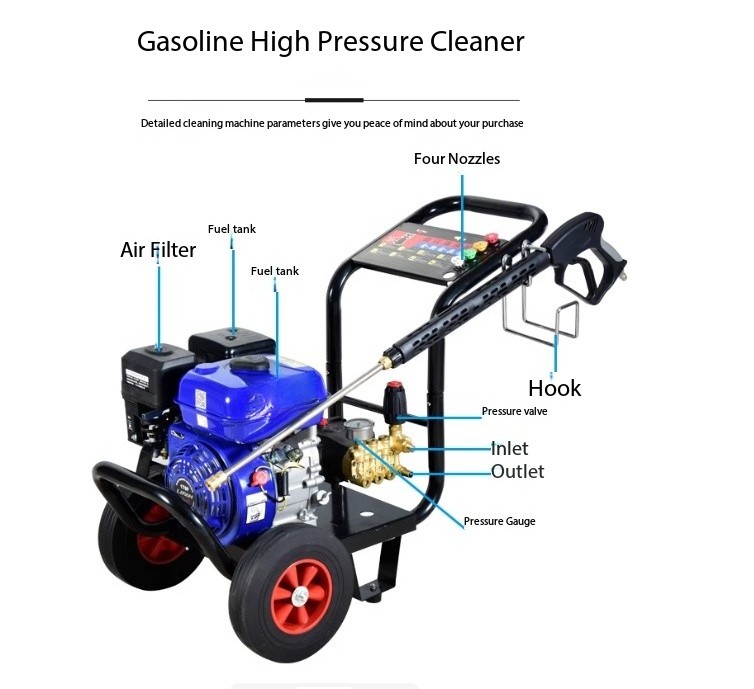 Ultra-High Pressure High-Power Diesel Car Wash Machine for Industrial Use