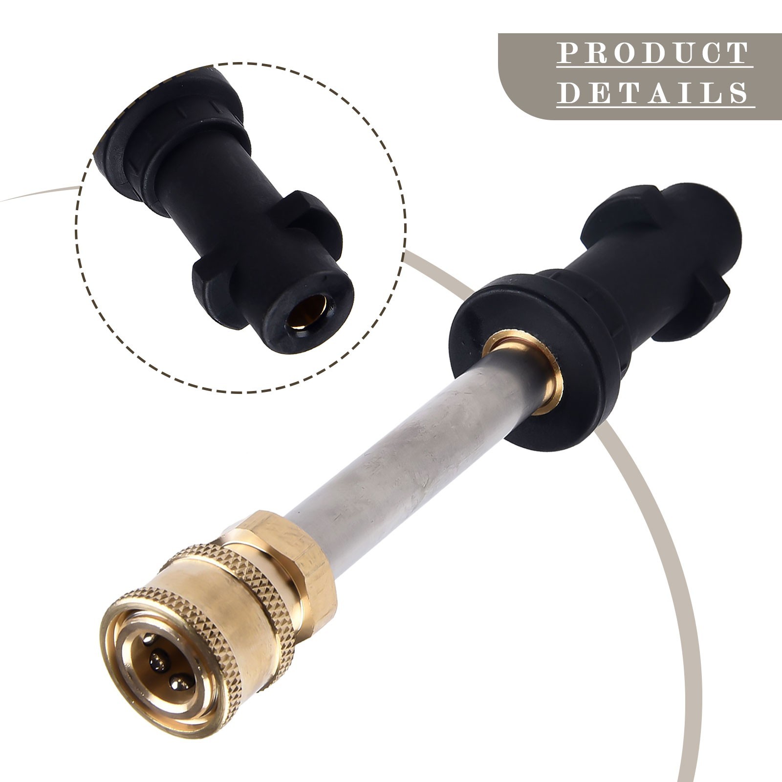 Adapter pressure washer for K2-K7 1/4\ Quick Connect lance bayonet