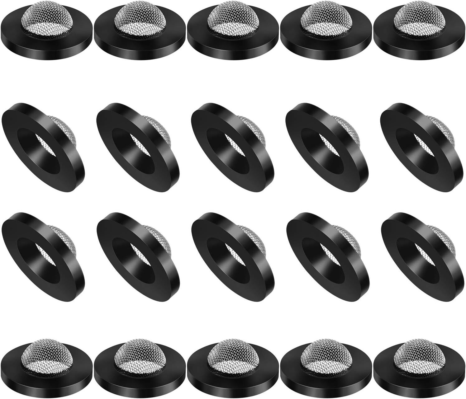 20 Pack Garden Water Hose Screen Washers Filter Rubber Gaskets O Ring Connector